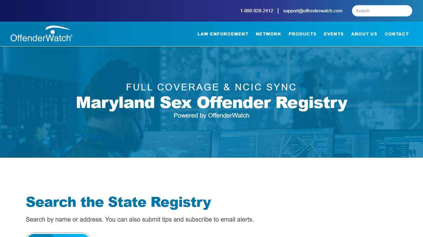 Maryland Sex Offender Registry | OffenderWatch Network